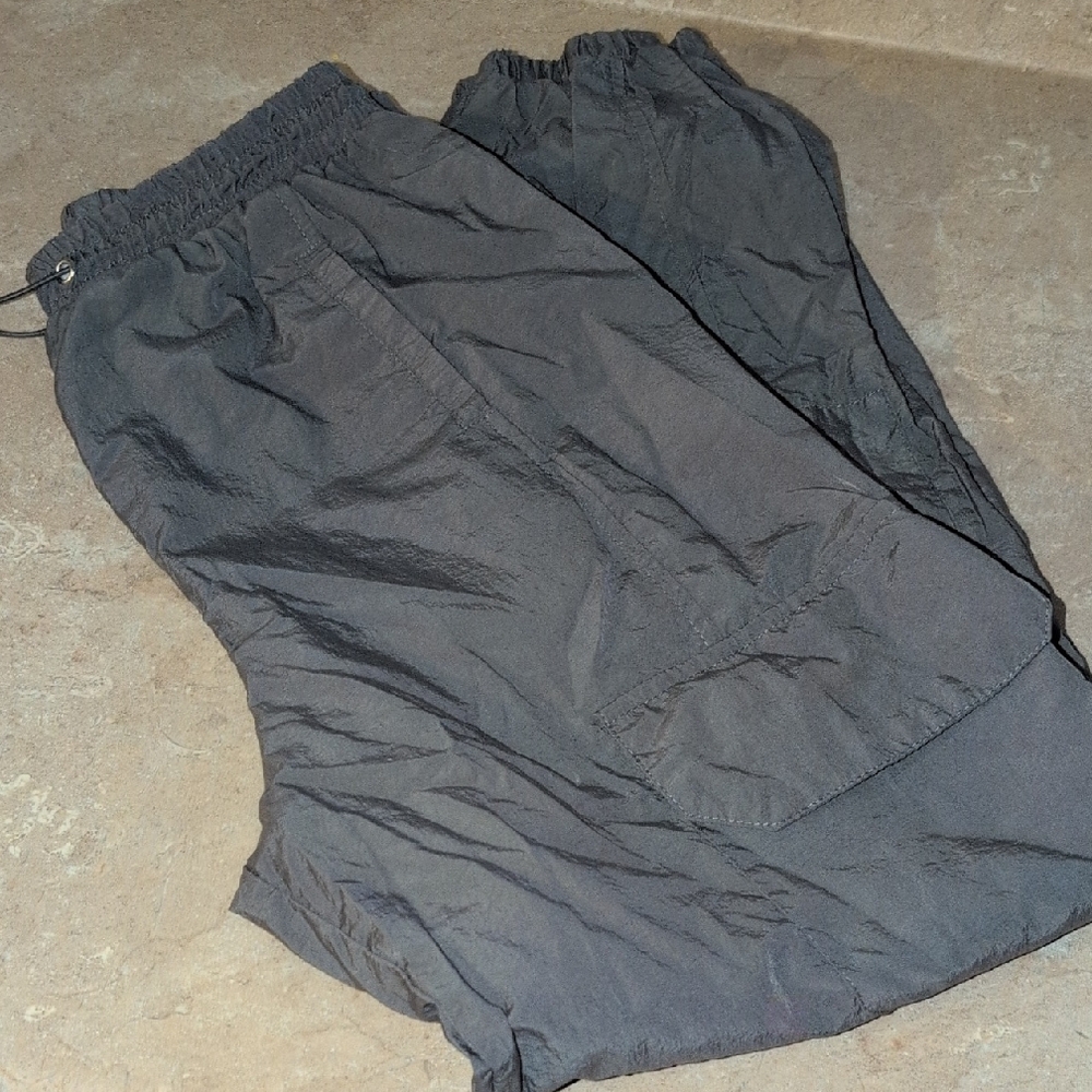 Gray Windbreaker Pants